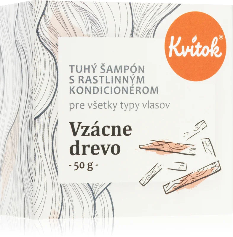 Kvitok Precious wood solid shampoo for dark hair 50 g