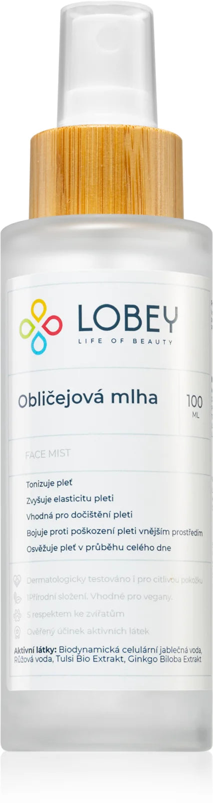 Lobey toning face mist 100 ml