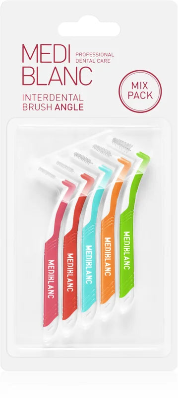 MEDIBLANC Interdental Pick-brush Angle 5 pcs Mix-pack