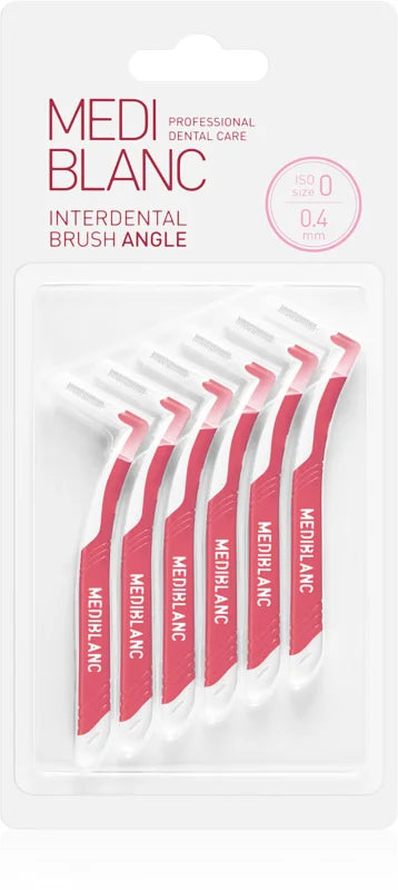 MEDIBLANC Interdental brush Angle 0,4mm Pink 6 pcs