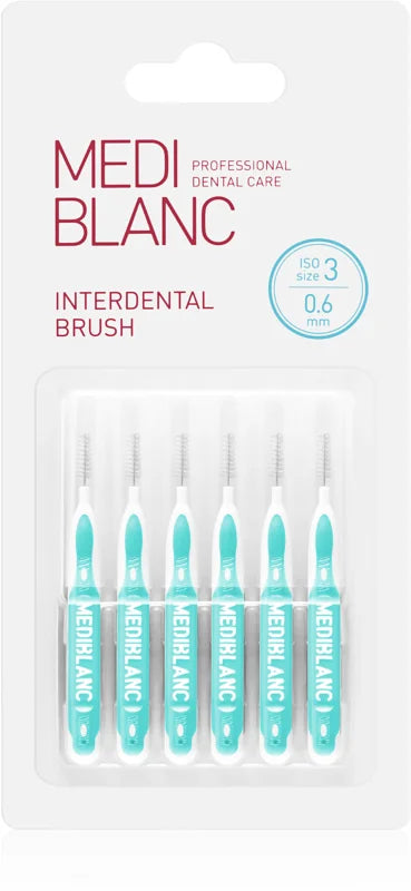 MEDIBLANC Interdental Brush 0,6 mm Blue 6 pcs