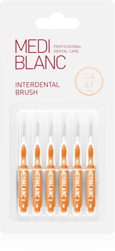 MEDIBLANC Interdental Brush 0,7 mm Yellow 6 pcs