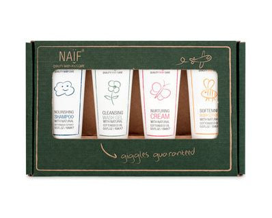 NAIF Children's and baby cosmetics set miniature 4x15 ml