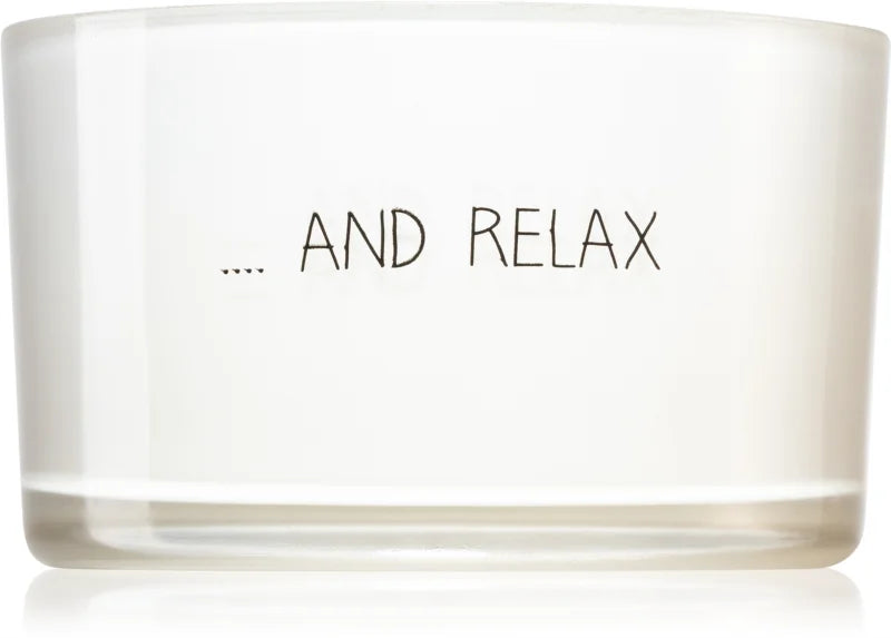 My Flame Fresh Cotton ... And Relax scented candle 9x5 cm