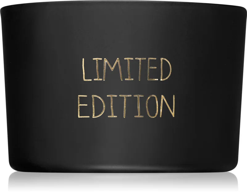 My Flame Warm Cashmere Limited Edition scented candle with wooden wick 5x7.5 cm