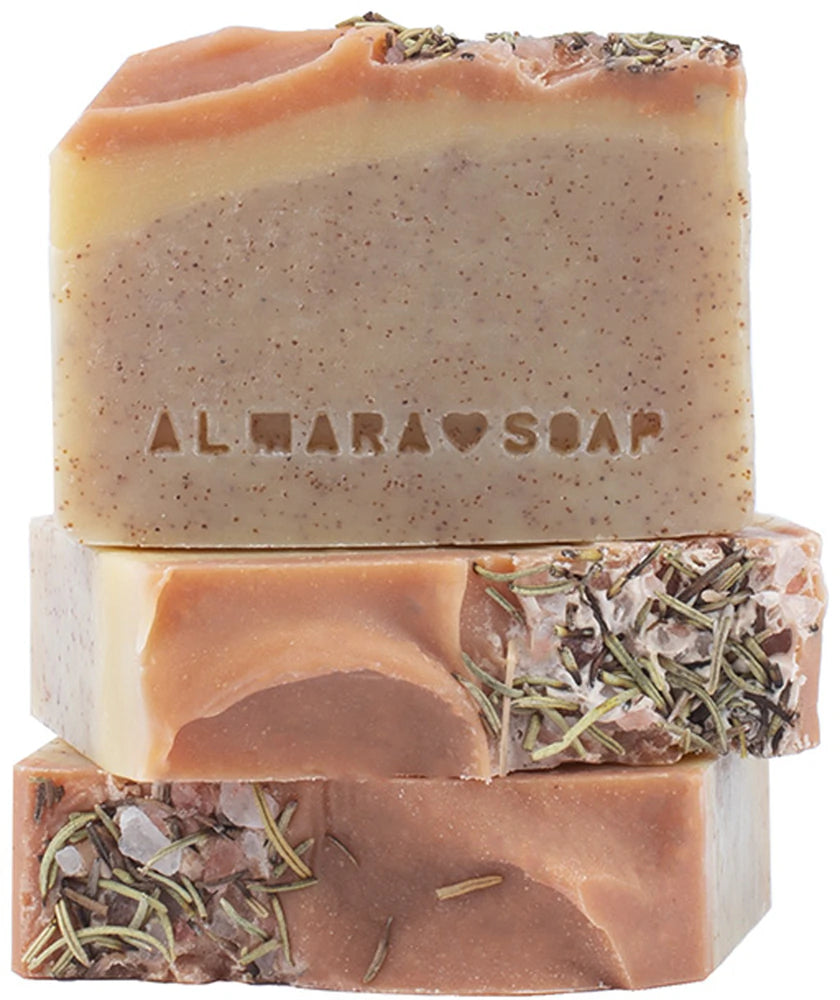Almara Soap Natural Peeling Walnut natural bar soap with peeling effect 90g