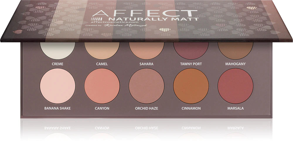 Affect Naturally Matt eyeshadow palette 10× 2 g