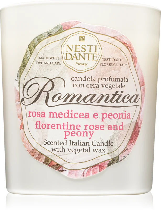 Nesti Dante Romantica Florentine Rose and Peony scented candle 160 g