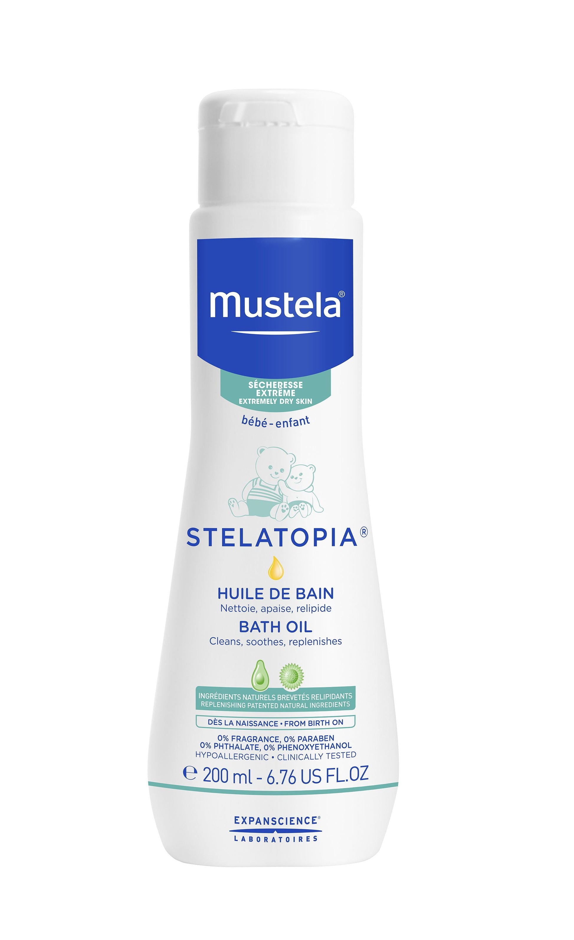 Mustela STELATOPIA bath oil for eczematic skin 200 ml