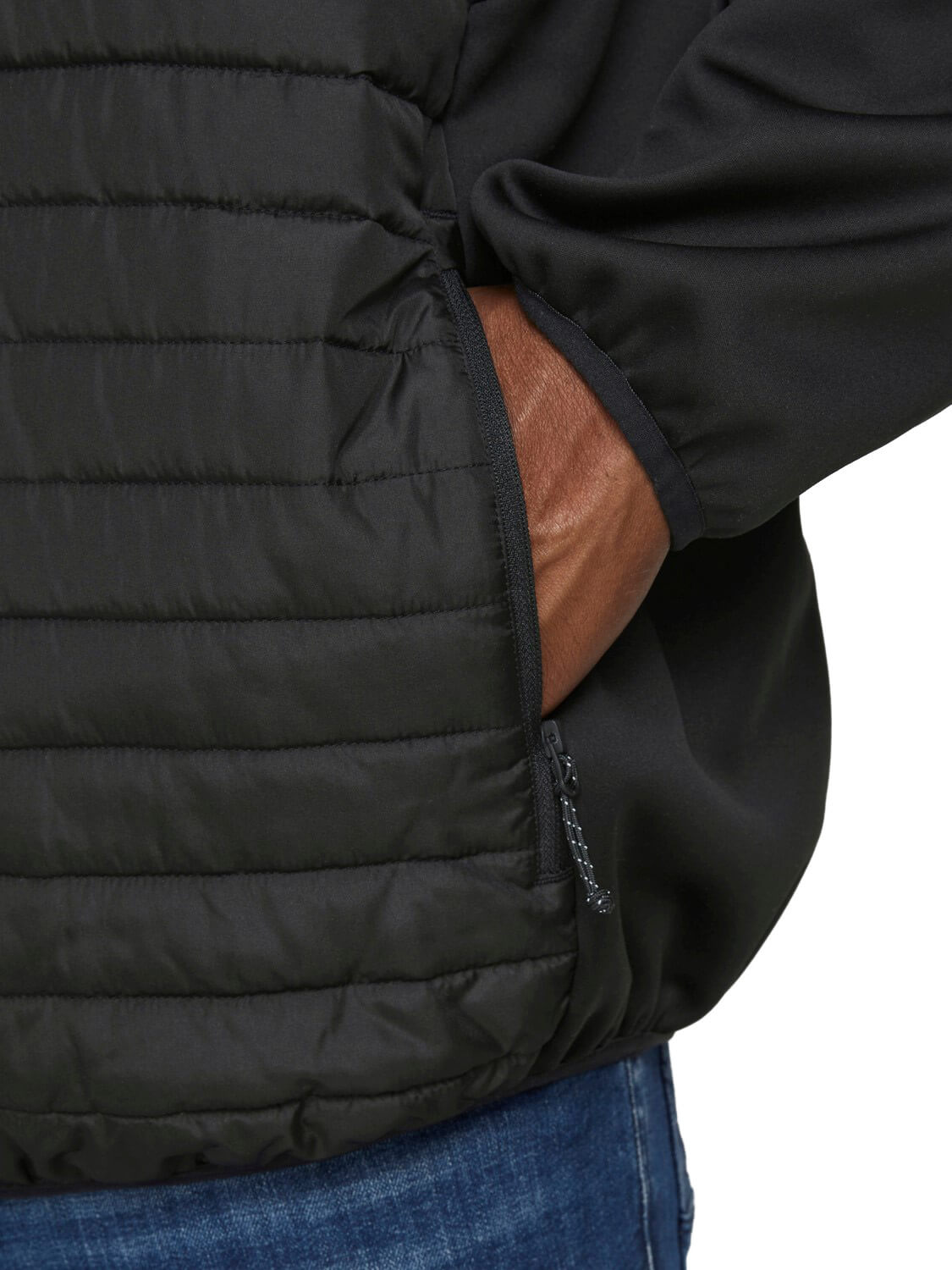 Jack&Jones PLUS JJEMULTI men's jacket Black