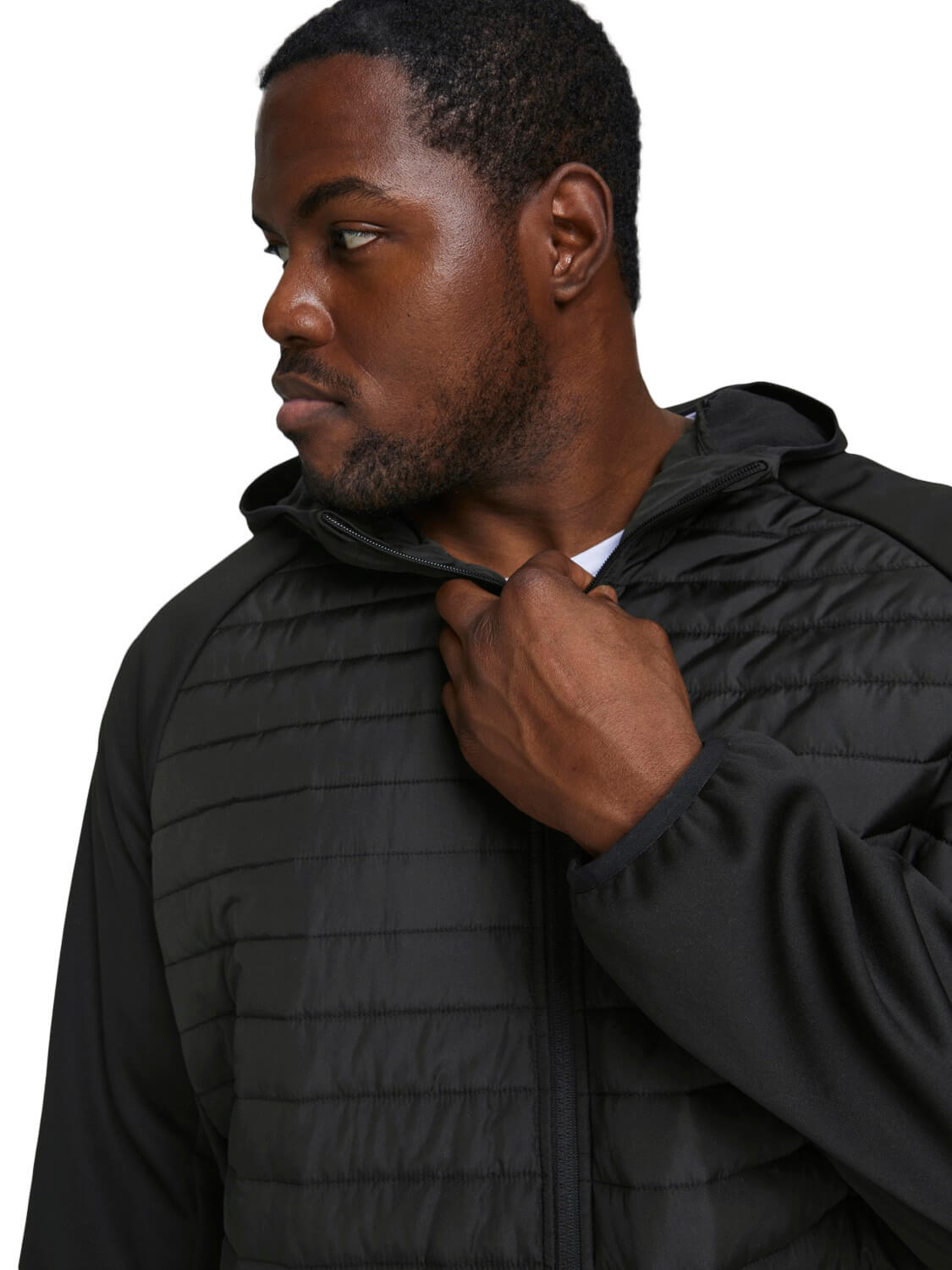 Jack&Jones PLUS JJEMULTI men's jacket Black