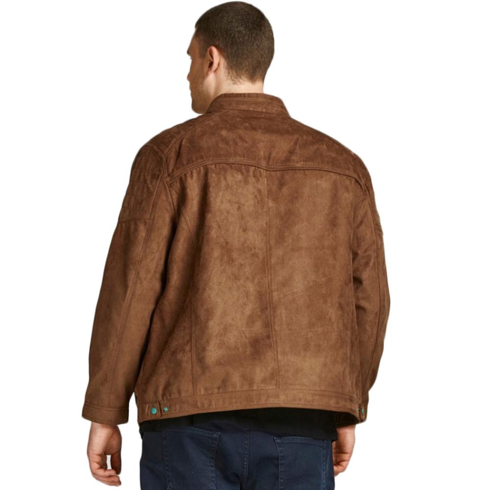 Jack&Jones PLUS JJEROCKY men's leather jacket