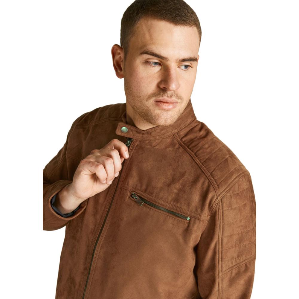 Jack&Jones PLUS JJEROCKY men's leather jacket