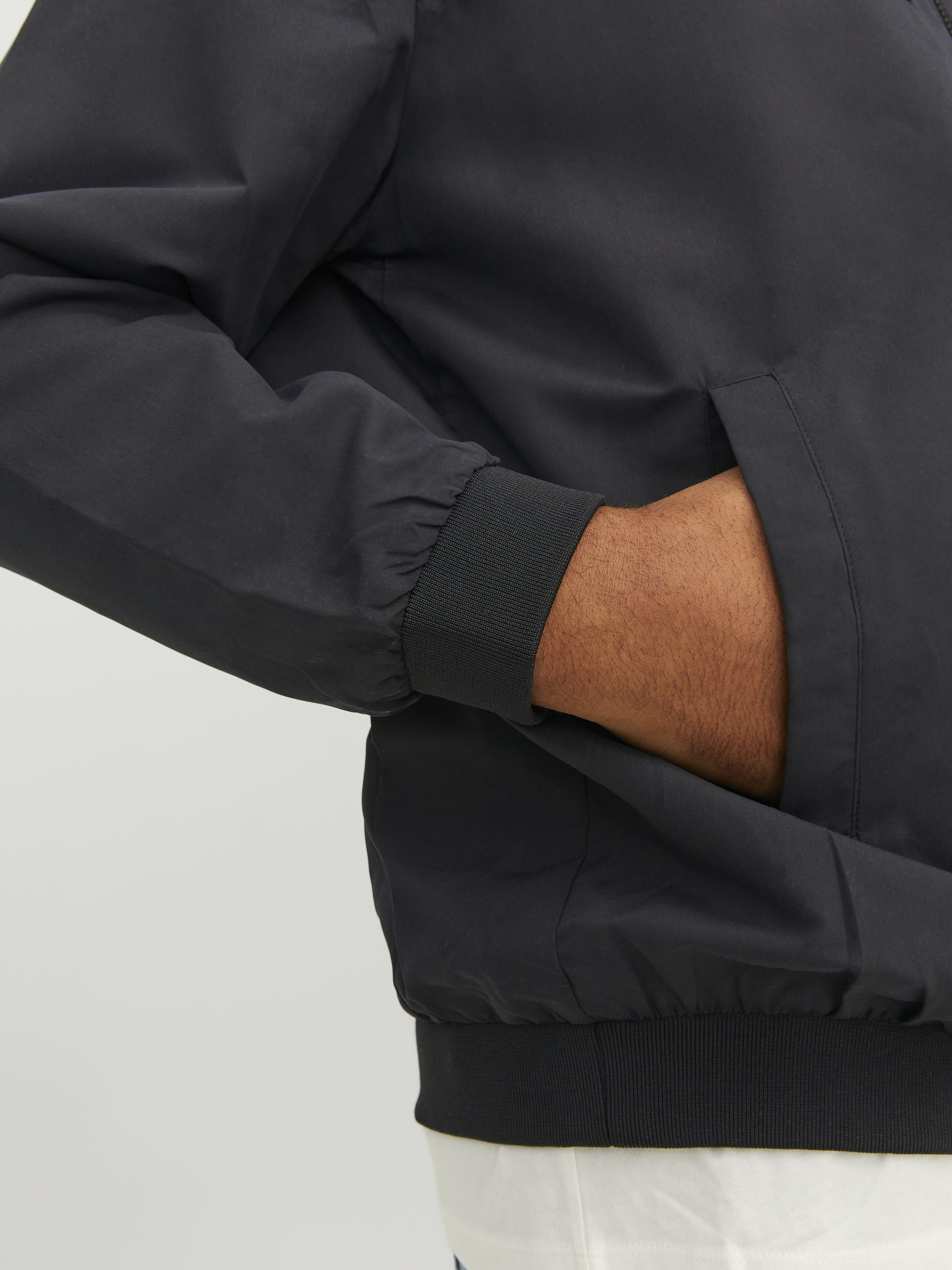 Jack&Jones PLUS JJERUSH men's jacket Black