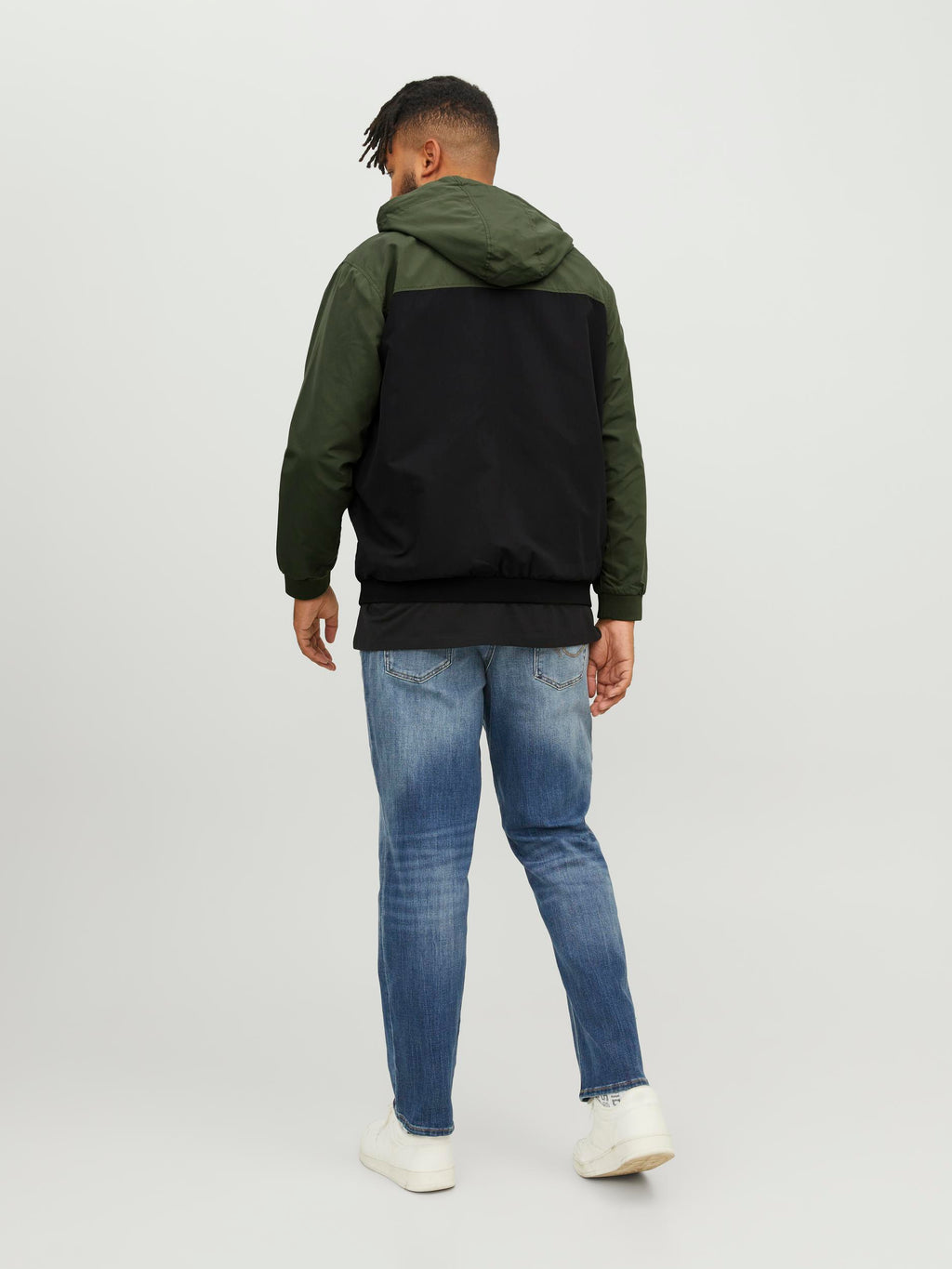 Jack&Jones PLUS JJERUSH men's jacket Forest Night