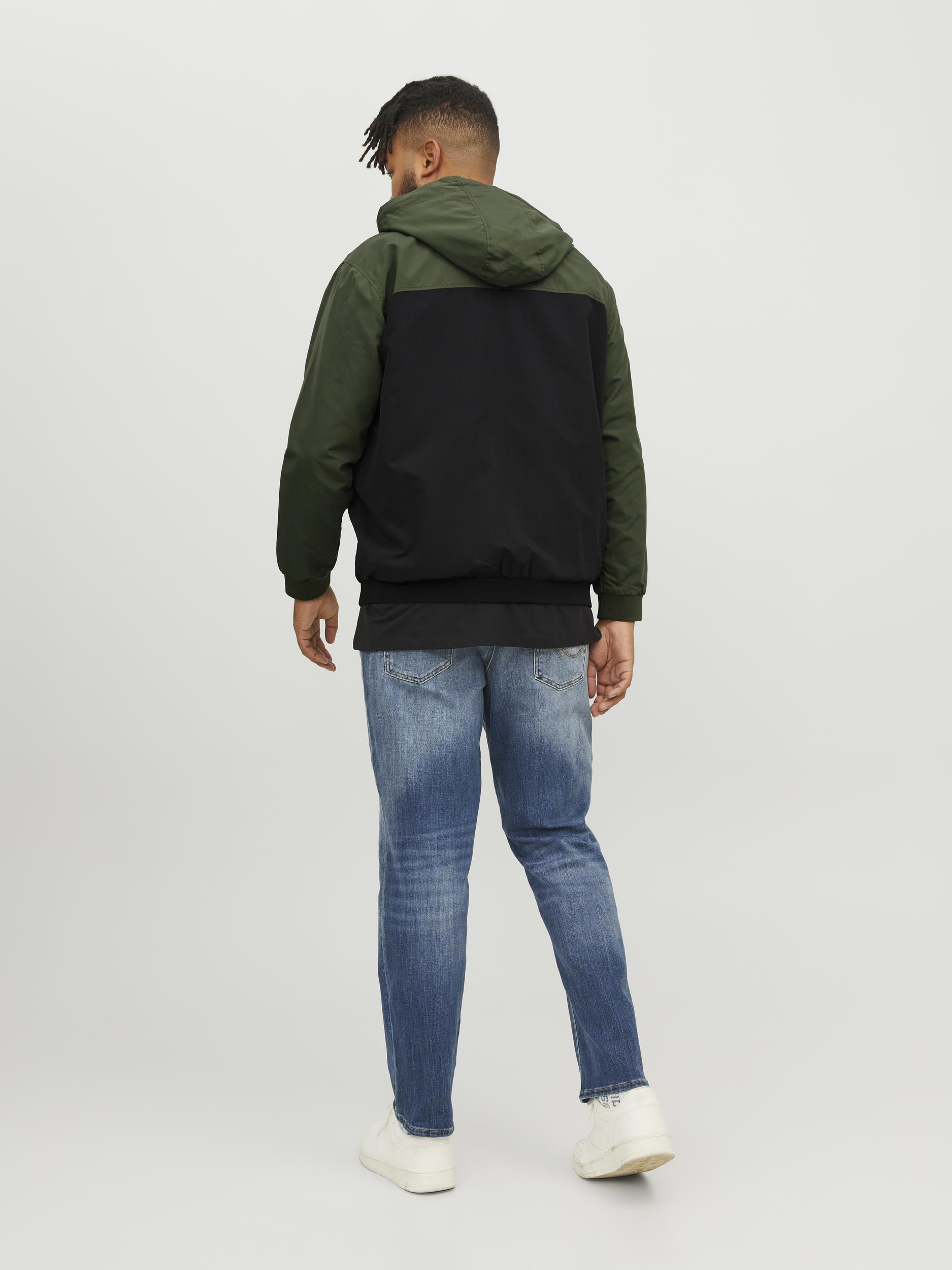 Jack&Jones PLUS JJERUSH men's jacket Forest Night