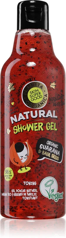 Planet Organica Organic Guarana & Basil Seeds toning shower gel 250 ml