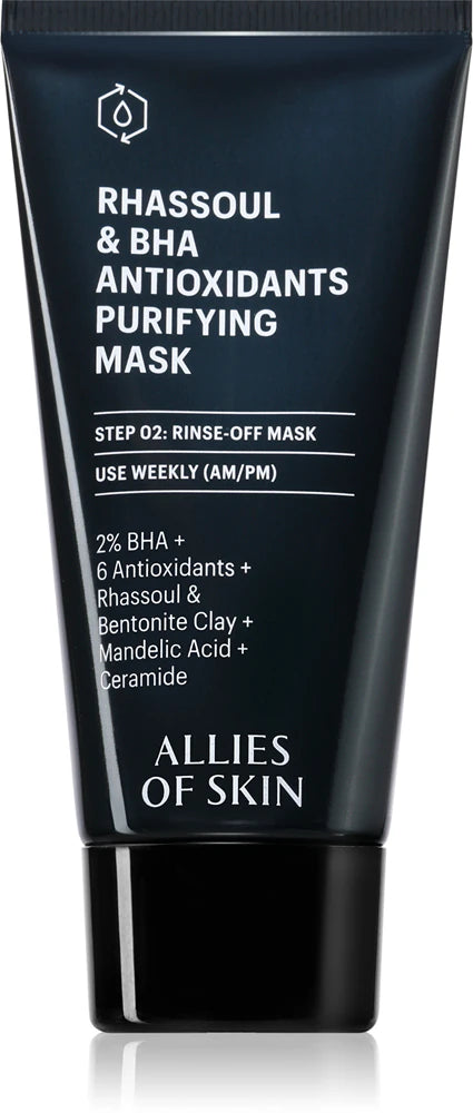 Allies of Skin Rhassoul & BHA Antioxidants Deep cleansing mask 50 ml