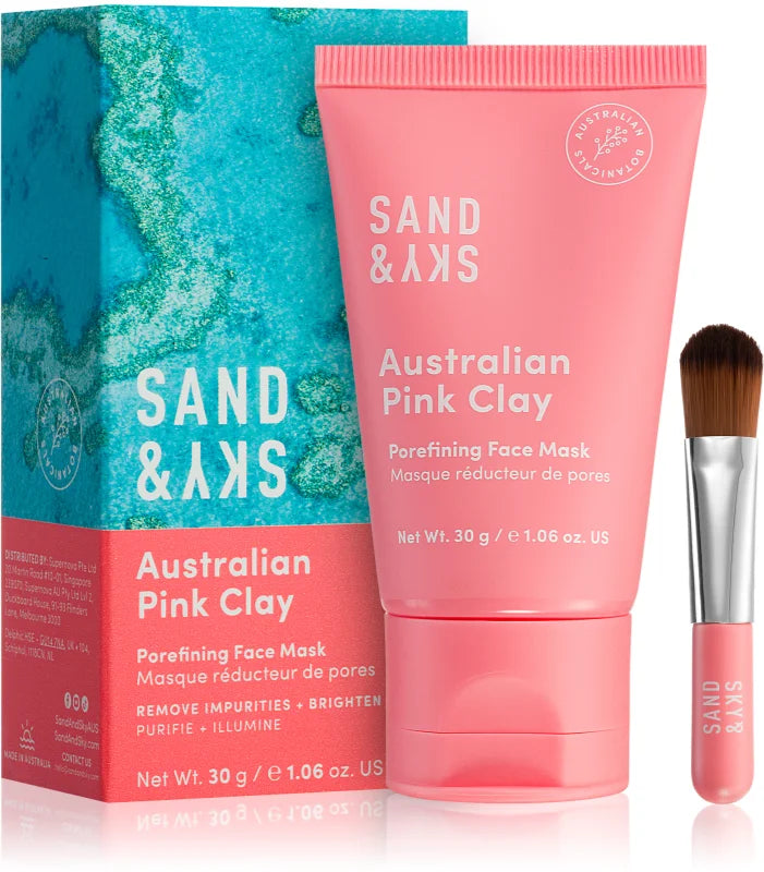 Sand & Sky Australian Pink Clay Pore fining Face Mask