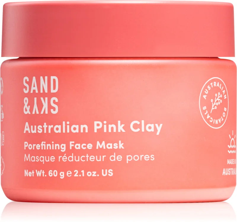 Sand & Sky Australian Pink Clay Pore fining Face Mask