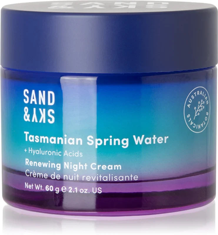Sand & Sky Tasmanian Spring Water Renewing Night Cream 60 g