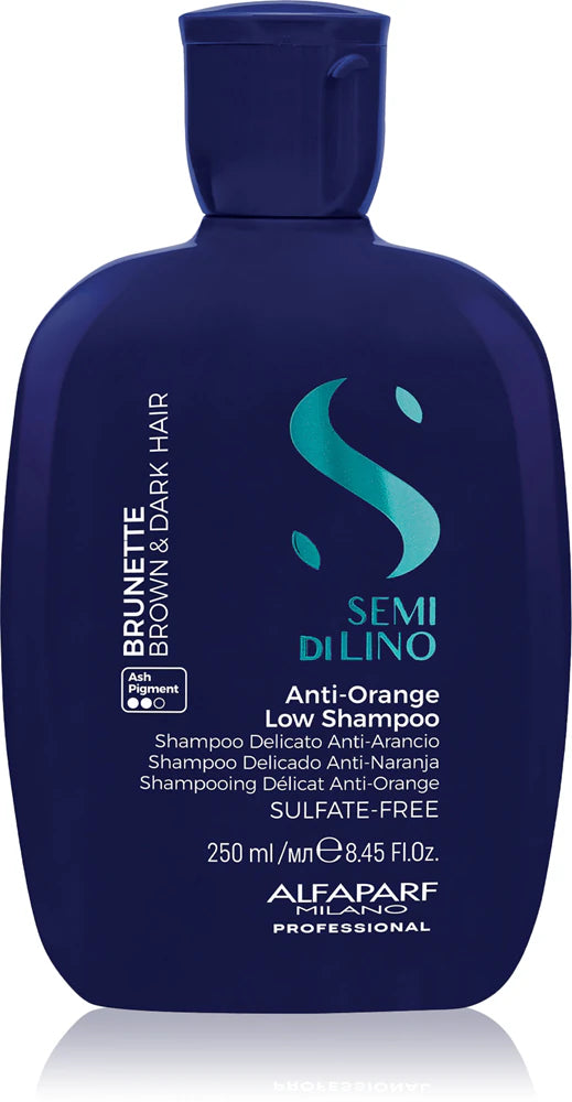 Alfaparf Milano Semi di Lino Brunette Tinting shampoo neutralising brassy undertones