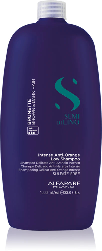Alfaparf Milano Semi di Lino Brunette Tinting shampoo neutralising brassy undertones