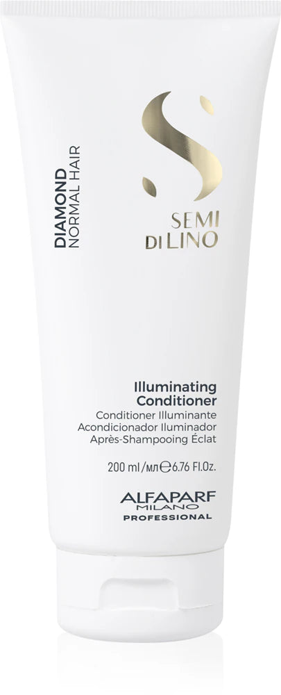 Alfaparf Milano Semi di Lino Diamond Illuminating brightening conditioner for shine and easy detangling of hair