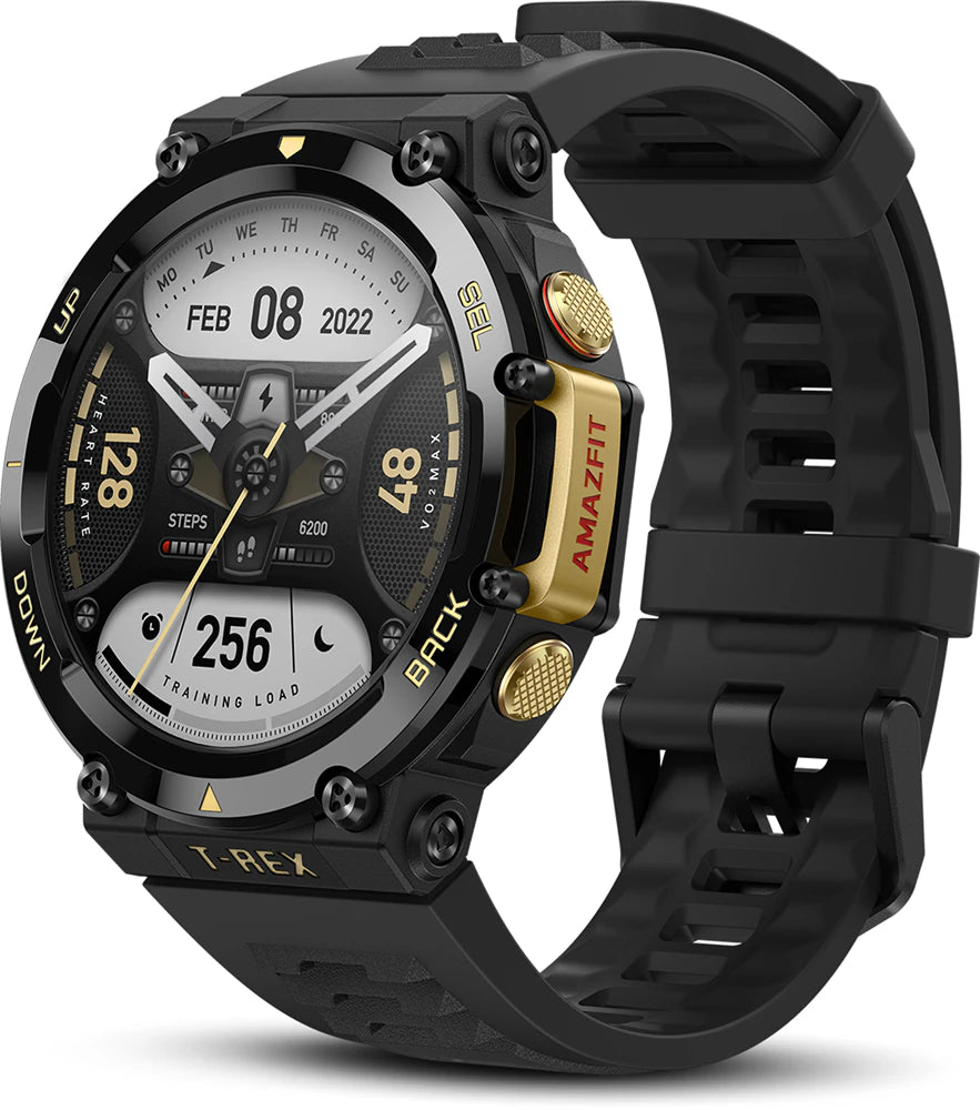 Amazfit T-Rex 2 smartwatch Astro Black & Gold