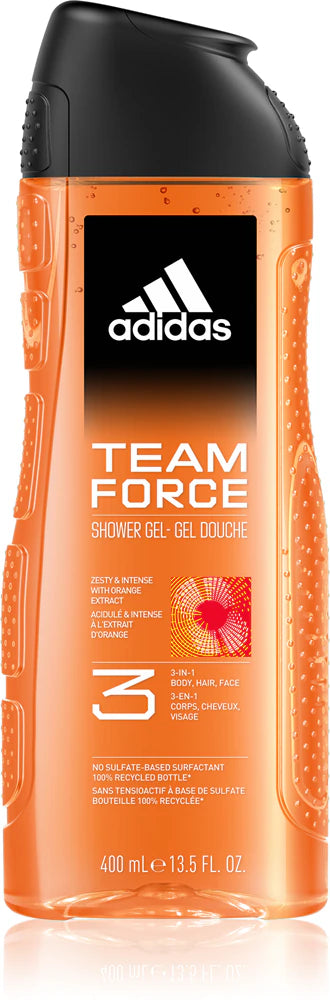 Adidas Team Force shower gel for men 400 ml