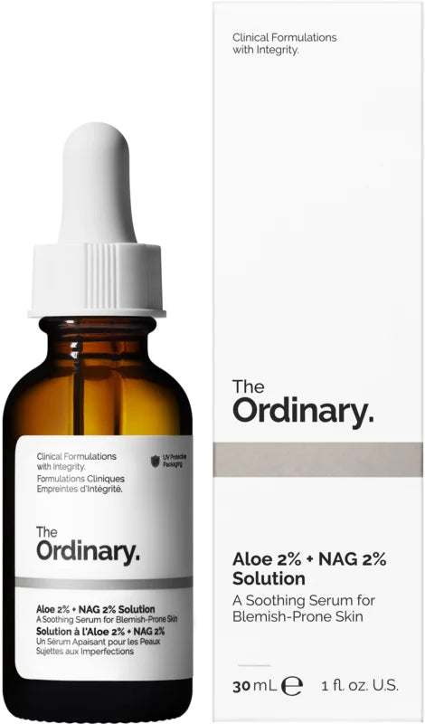 The Ordinary Aloe 2% + NAG 2% Solution anti-acne serum 30 ml