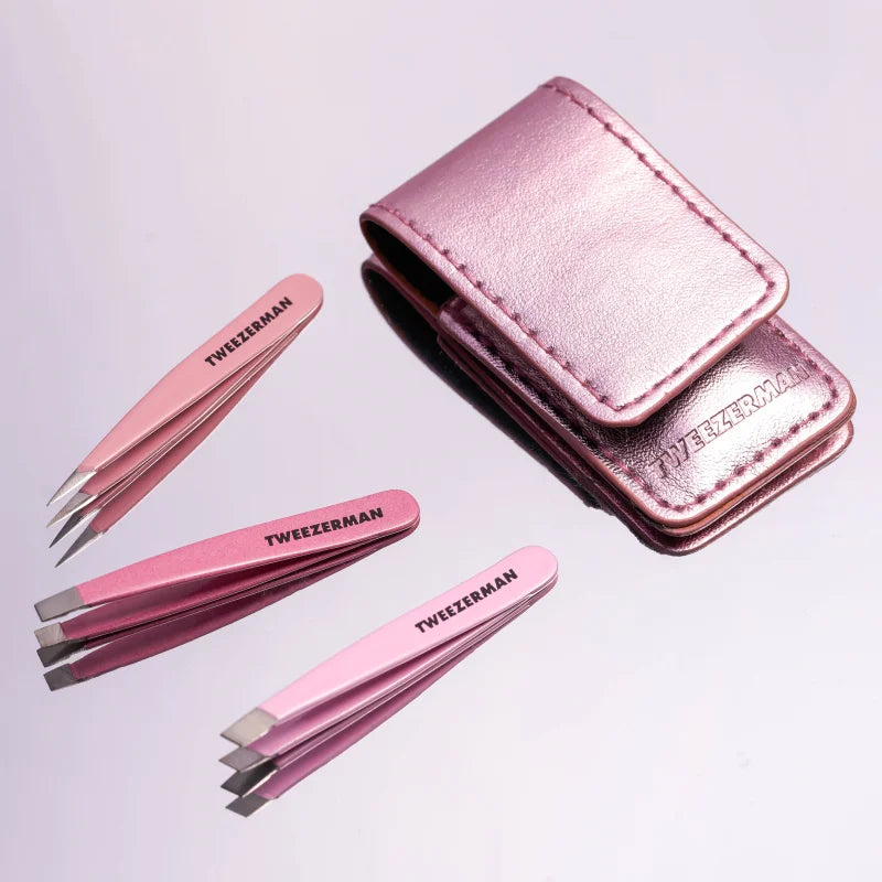 Tweezerman Micro Mini eyebrow shaping set + case