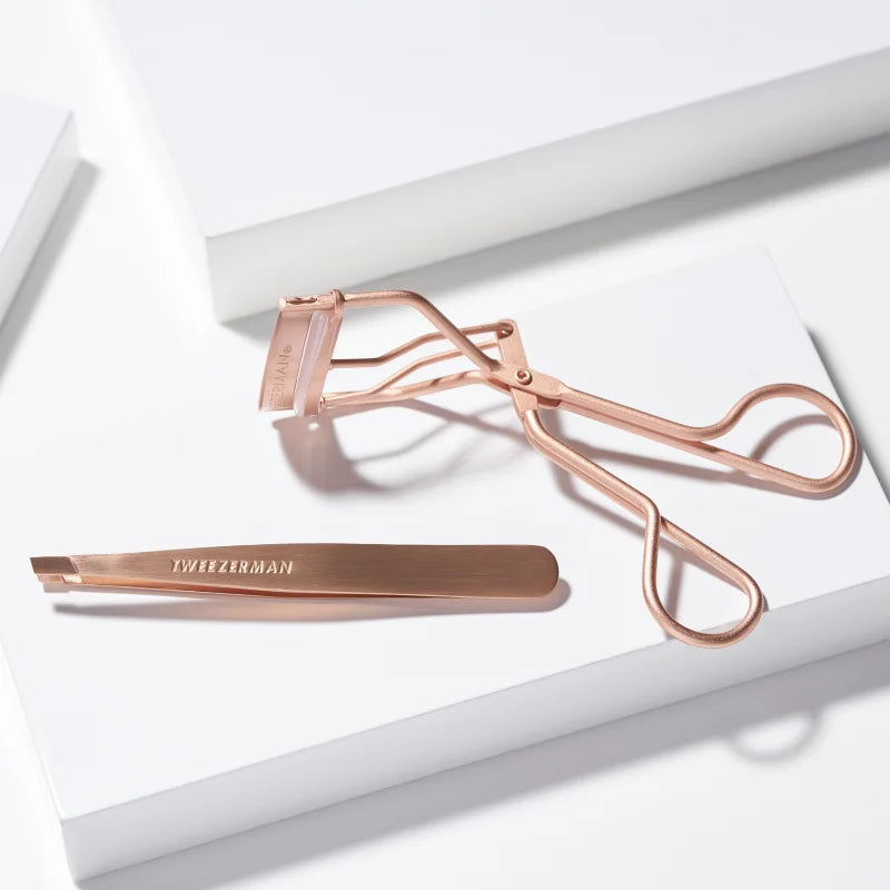 Tweezerman Studio Collection Rose Gold gift set (for eyelashes and eyebrows)