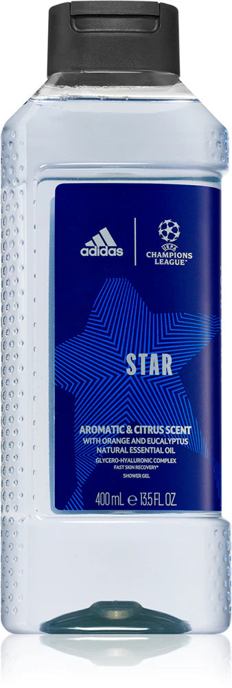 Adidas UEFA Champions League Star refreshing shower gel for men 400 ml
