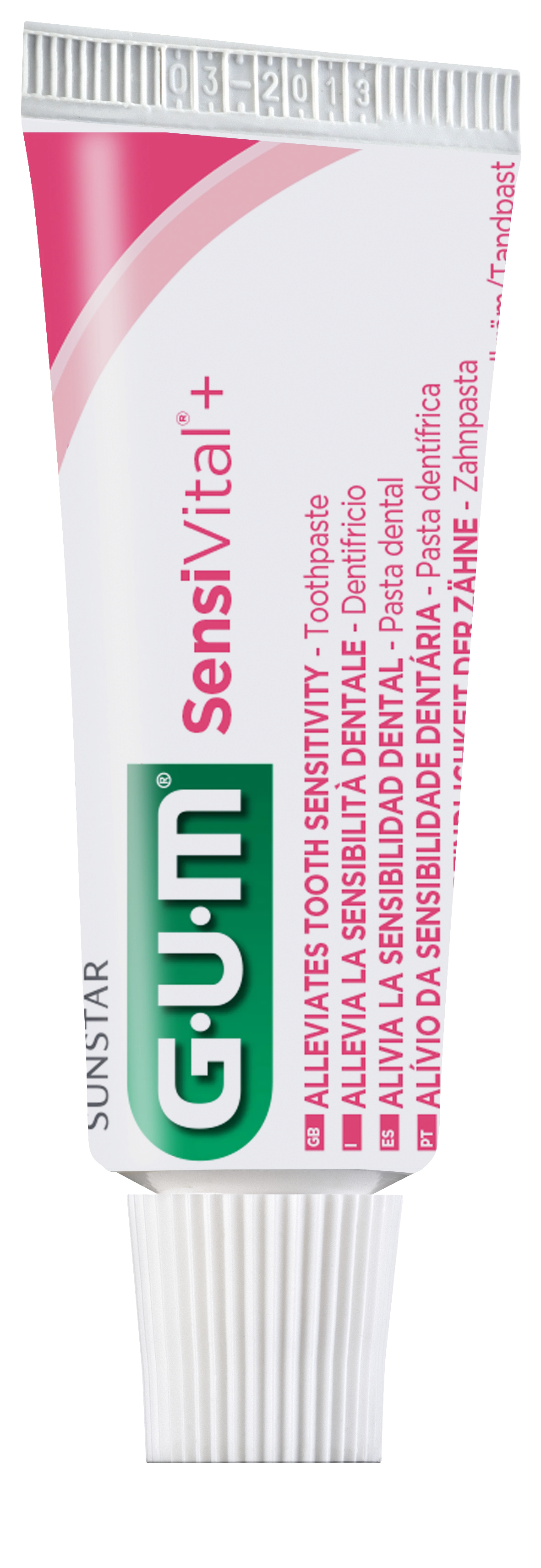 GUM SensiVital+ dental gel for sensitive teeth with CPC 0.05%, 3 x 12 ml