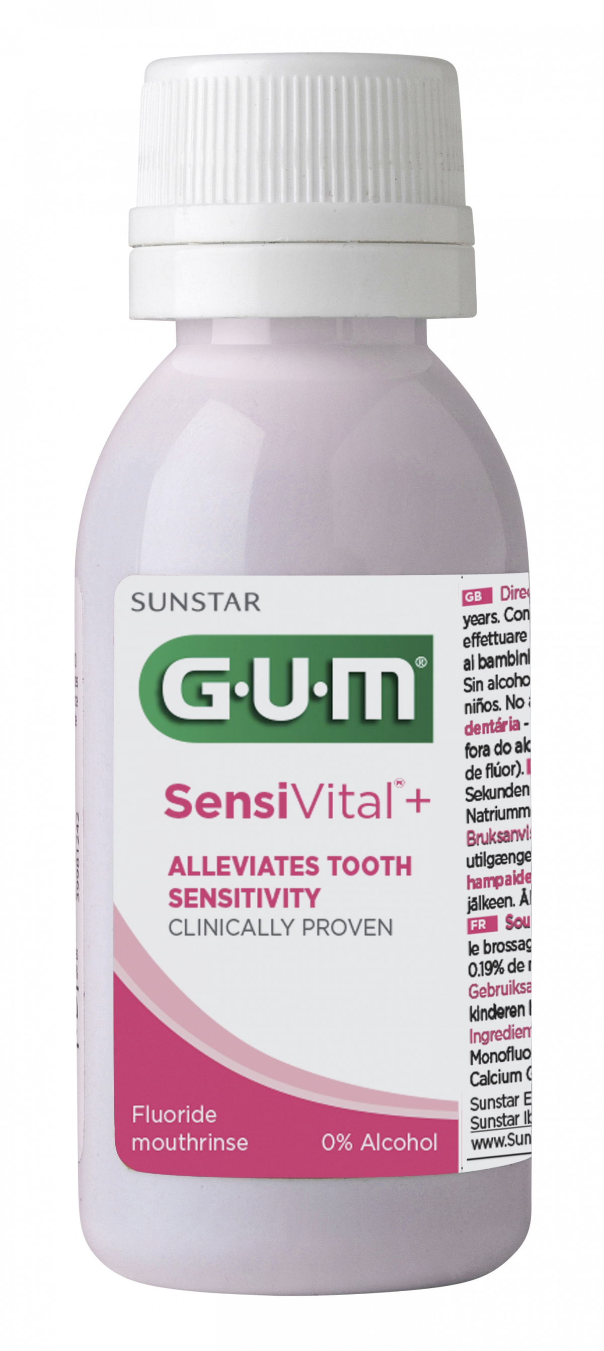 GUM SensiVital+ mouthwash for sensitive teeth with CPC 0.07%, 3 x 30 ml