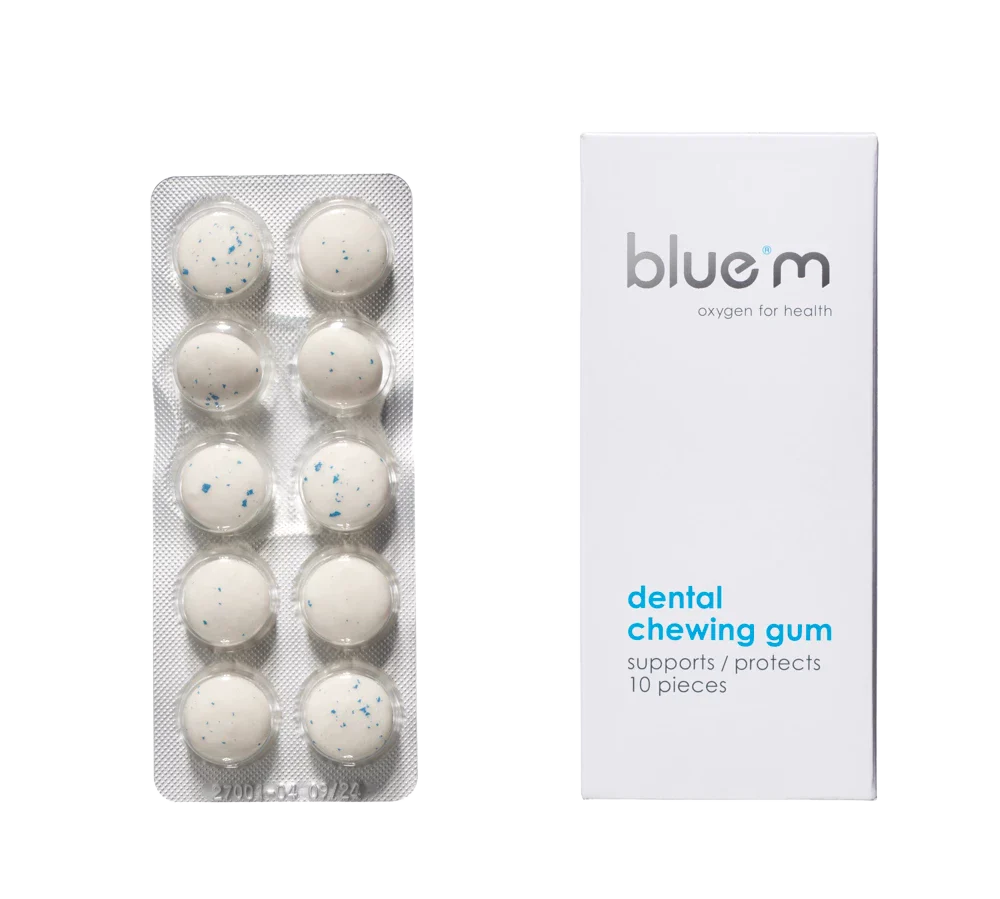 Bluem Dental chewing gum with active oxygen, 10 pcs