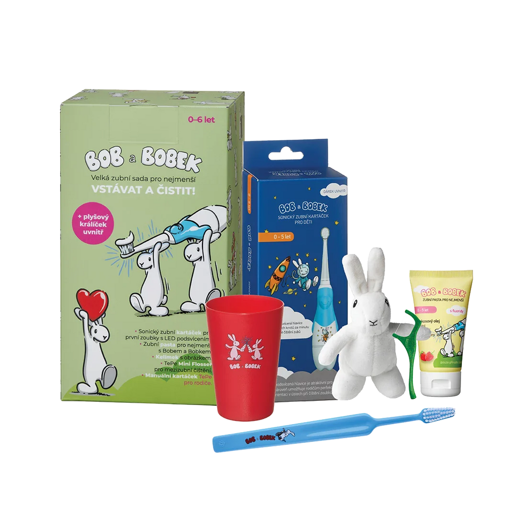 Bob and Bobek Large dental set for kids - Blue