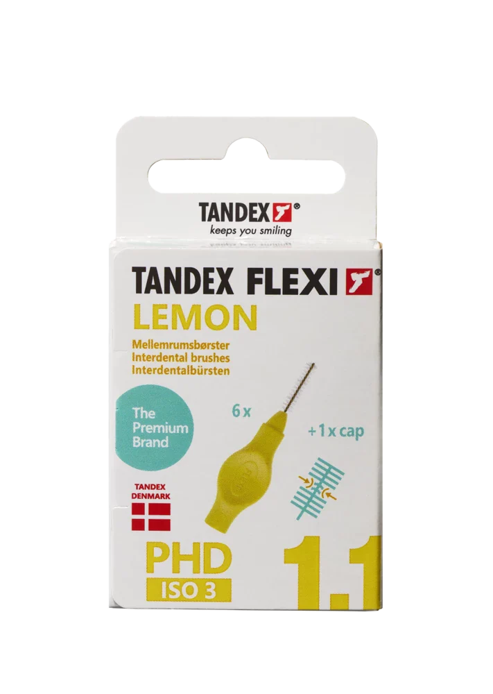 Tandex Flexi interdental brushes yellow 1.1 mm, 6 pcs
