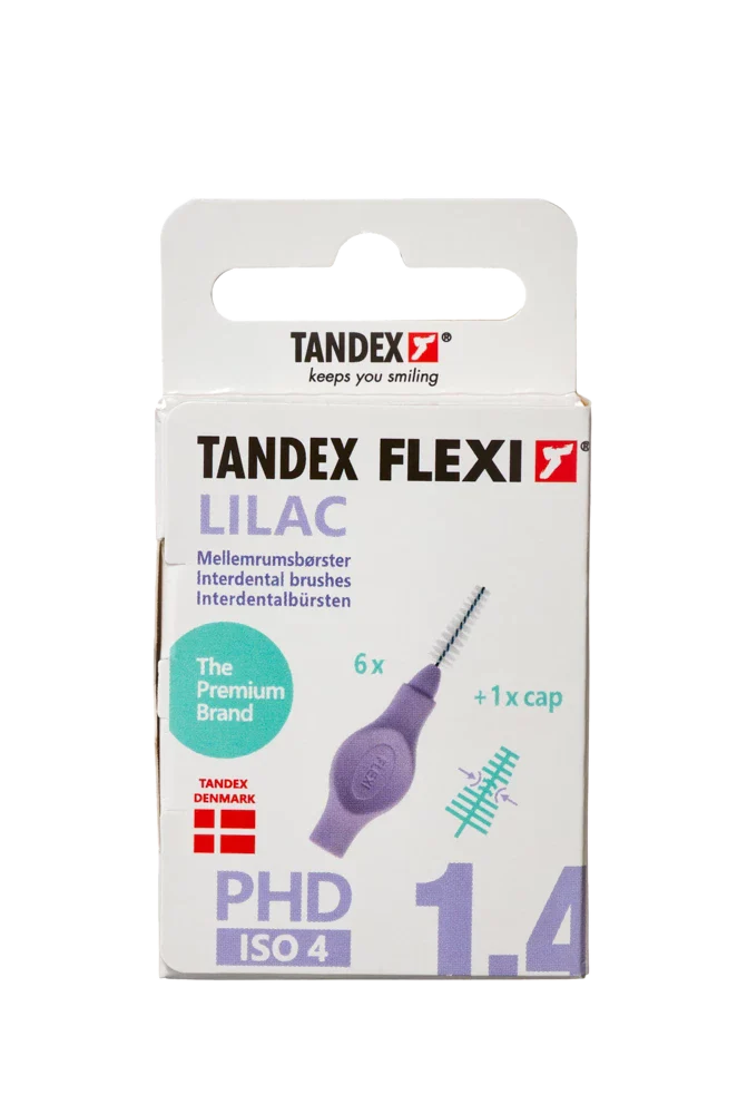 Tandex Flexi interdental brushes lilac 1.4 mm, 6 pcs