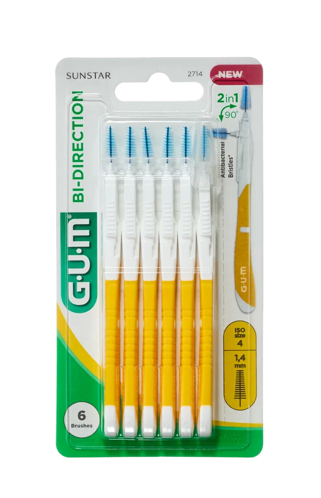 GUM BI-DIRECTION interdental brushes 1.4 mm, 6 pcs