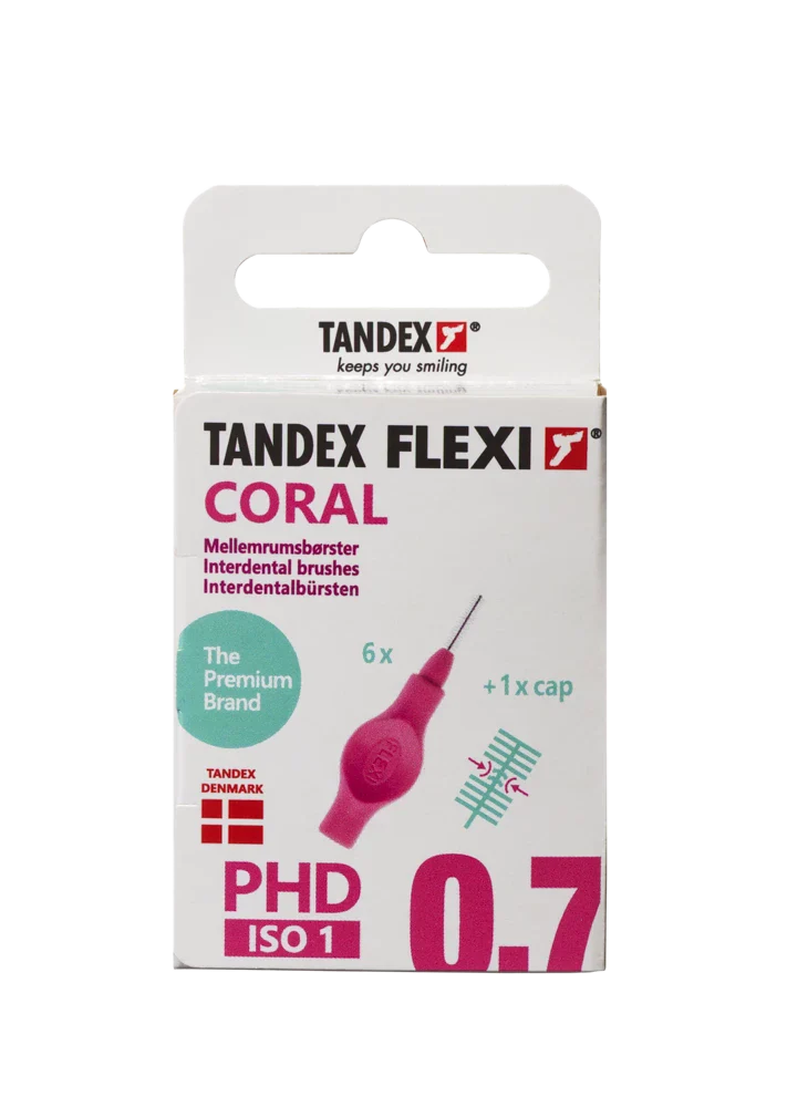 Tandex Flexi interdental brushes pink 0.70 mm, 6 pcs